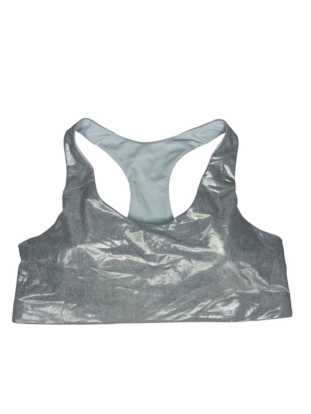 Old Navy Active Powersoft Go Dry Medium Support Shimmer Sports Bra Womens XXL